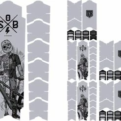 Unleazhed Unscratch Frame Film De Protection Pour Cadre - E-Bike Sons Of Battery Black Matt