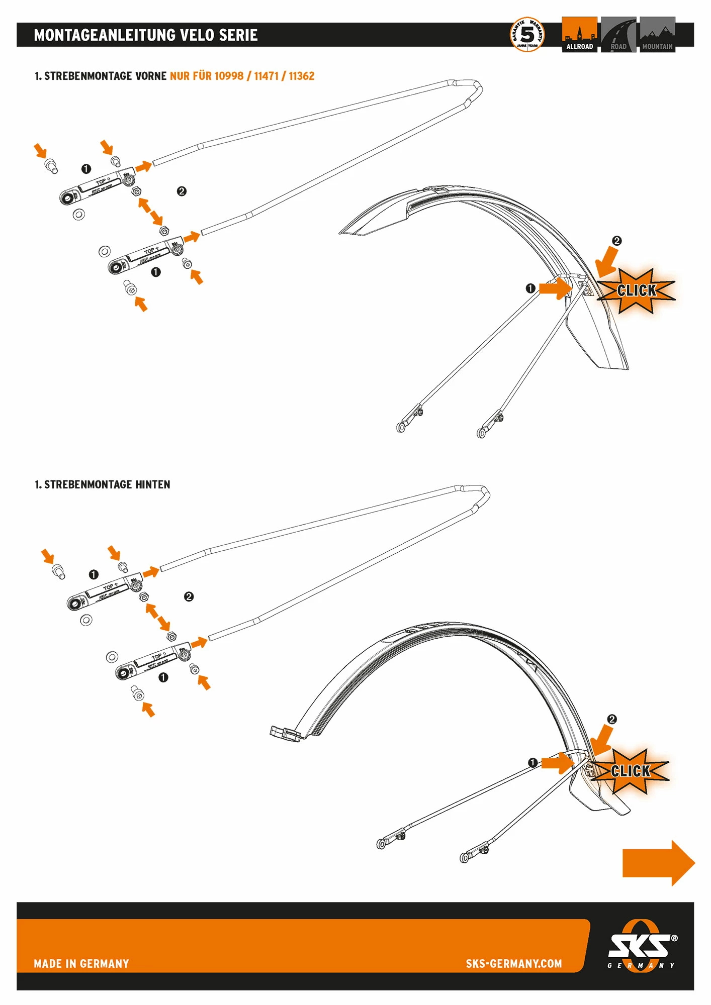 SKS Germany Kit De Garde-boue Velo 65 Mountain 29 5 SKS Germany Kit De Garde-boue Velo 65 Mountain 29 – Image 5