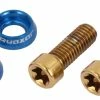 Quaxar Vis En Nitrure De Titane M5x12 -Bike Sale Soldes Quaxar Flaschehalterschrauben blau 1ilxwohgEOf6Y5