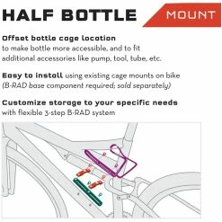 Wolf Tooth Components B-RAD Half Bottle Adapter -Bike Sale Soldes Wolf Tooth B RAD Half Bottle Adapter 2