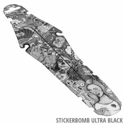 Rie:sel Design Rit:ze - Garde-boue De Selle -Bike Sale Soldes riesel design ritze sattel mudguard stickerbomb ultra black